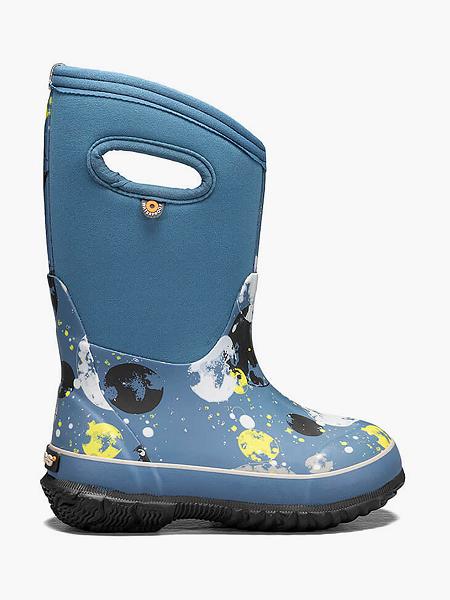 BOGS Boots Deutschland - Classic Moons Winterstiefel Kinder DunkelBlau Multi DE31294